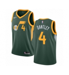Youth Nike Utah Jazz #4 Adrian Dantley Green Swingman Jersey - Earned Edition