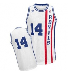 Men's Adidas Sacramento Kings #14 Oscar Robertson Swingman White Throwback NBA Jersey