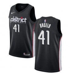 Men's Nike Washington Wizards #41 Wes Unseld Swingman Black NBA Jersey - City Edition
