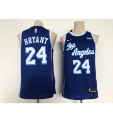 Men's Los Angeles Lakers #24 Kobe Bryant Blue Throwback Basketball Jersey