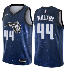 Men's Nike Orlando Magic #44 Jason Williams Swingman Blue NBA Jersey - City Edition
