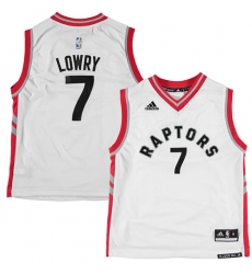 Men's Adidas Toronto Raptors #7 Kyle Lowry Swingman White NBA Jersey