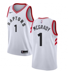 Youth Nike Toronto Raptors #1 Tracy Mcgrady Swingman White NBA Jersey - Association Edition