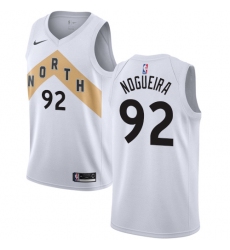 Women's Nike Toronto Raptors #92 Lucas Nogueira Swingman White NBA Jersey - City Edition