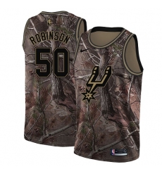 Women's Nike San Antonio Spurs #50 David Robinson Swingman Camo Realtree Collection NBA Jersey