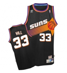 Men's Adidas Phoenix Suns #33 Grant Hill Swingman Black Throwback NBA Jersey