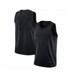 Men's Oklahoma City Thunder #14 D.J. Augustin Swingman Black MVP Basketball Jersey