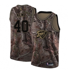 Men's Nike Oklahoma City Thunder #40 Shawn Kemp Swingman Camo Realtree Collection NBA Jersey