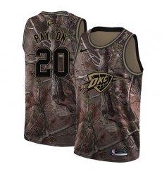 Youth Nike Oklahoma City Thunder #20 Gary Payton Swingman Camo Realtree Collection NBA Jersey