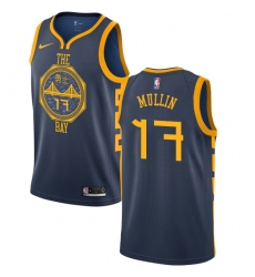 Men's Nike Golden State Warriors #17 Chris Mullin Swingman Navy Blue NBA Jersey - City Edition