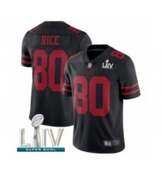 Youth San Francisco 49ers #80 Jerry Rice Black Vapor Untouchable Limited Player Super Bowl LIV Bound Football Jersey