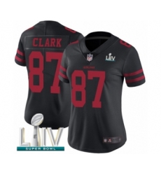 Women's San Francisco 49ers #87 Dwight Clark Black Vapor Untouchable Limited Player Super Bowl LIV Bound Football Jersey