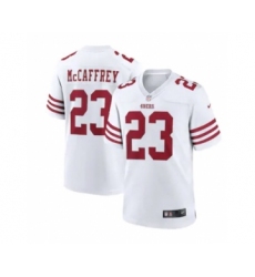 Men's San Francisco 49ers #23 Christian McCaffrey 2022 New White Vapor Untouchable Limited Stitched Jersey
