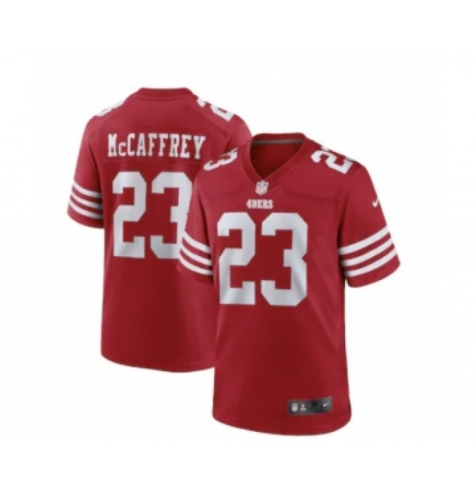 Men's San Francisco 49ers #23 Christian McCaffrey 2022 Red Vapor Untouchable Stitched Football Jersey