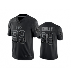 Men's San Francisco 49ers #99 Javon Kinlaw Black Reflective Limited Stitched Football Jersey