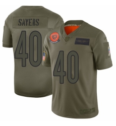 Men's Chicago Bears #40 Gale Sayers Limited Camo 2019 Salute to Service Football Jersey