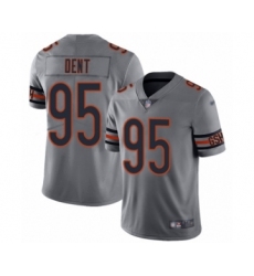 Men's Chicago Bears #95 Richard Dent Limited Silver Inverted Legend Football Jersey