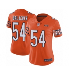 Women's Chicago Bears #54 Brian Urlacher Orange Alternate 100th Season Limited Football Jersey