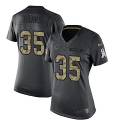 Women's Nike Chicago Bears #35 Johnthan Banks Limited Black 2016 Salute to Service NFL Jersey