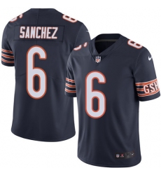 Youth Nike Chicago Bears #6 Mark Sanchez Navy Blue Team Color Vapor Untouchable Limited Player NFL Jersey