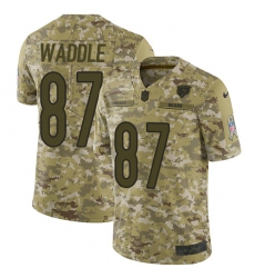 Youth Nike Chicago Bears #87 Tom Waddle Limited Camo 2018 Salute to Service NFL Jersey