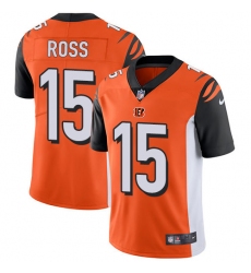 Men's Nike Cincinnati Bengals #15 John Ross Vapor Untouchable Limited Orange Alternate NFL Jersey