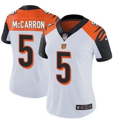 Women's Nike Cincinnati Bengals #5 AJ McCarron Vapor Untouchable Limited White NFL Jersey