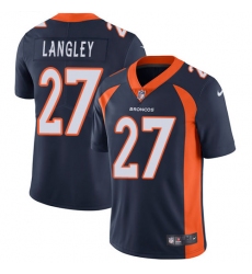 Youth Nike Denver Broncos #27 Brendan Langley Navy Blue Alternate Vapor Untouchable Limited Player NFL Jersey