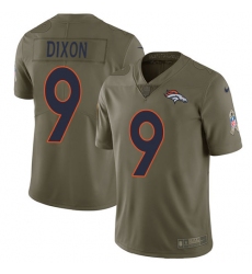 Youth Nike Denver Broncos #9 Riley Dixon Limited Olive 2017 Salute to Service NFL Jersey