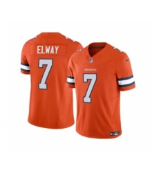Men's Nike Denver Broncos #7 John Elway Orange 2023 F.U.S.E. Vapor Untouchable Football Stitched Jersey