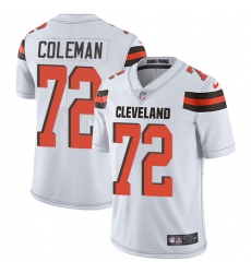 Youth Nike Cleveland Browns #72 Shon Coleman White Vapor Untouchable Limited Player NFL Jersey