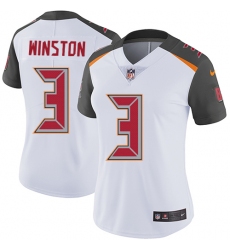 Women's Nike Tampa Bay Buccaneers #3 Jameis Winston White Vapor Untouchable Limited Player NFL Jersey