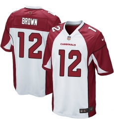 Men's Nike Arizona Cardinals #12 John Brown Game White NFL Jersey