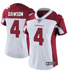 Women's Nike Arizona Cardinals #4 Phil Dawson White Vapor Untouchable Limited Player NFL Jersey