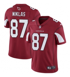 Men's Nike Arizona Cardinals #87 Troy Niklas Red Team Color Vapor Untouchable Limited Player NFL Jersey