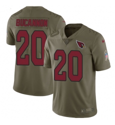 Youth Nike Arizona Cardinals #20 Deone Bucannon Limited Olive 2017 Salute to Service NFL Jersey