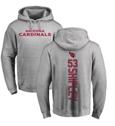 NFL Nike Arizona Cardinals #53 A.Q. Shipley Ash Backer Pullover Hoodie