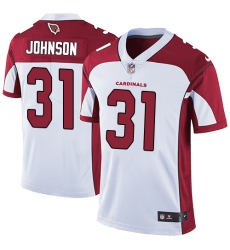 Men's Nike Arizona Cardinals #31 David Johnson White Vapor Untouchable Limited Player NFL Jersey