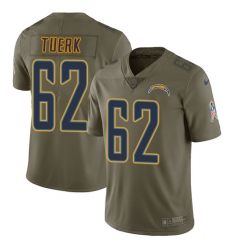 Youth Nike Los Angeles Chargers #62 Max Tuerk Limited Olive 2017 Salute to Service NFL Jersey