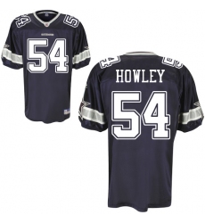 Men's Reebok Dallas Cowboys #54 Chuck Howley Authentic Navy Blue Team Color Throwback NFL Jersey