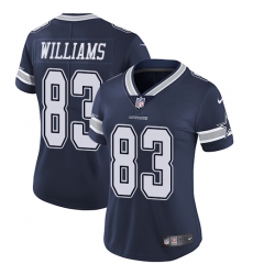 Women's Nike Dallas Cowboys #83 Terrance Williams Navy Blue Team Color Vapor Untouchable Limited Player NFL Jersey