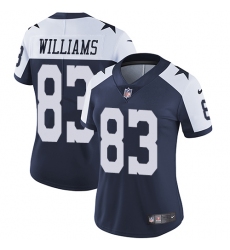 Women's Nike Dallas Cowboys #83 Terrance Williams Navy Blue Throwback Alternate Vapor Untouchable Limited Player NFL Jersey