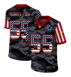 Men's Dallas Cowboys #55 Leighton Vander Camo Flag Nike Limited Jersey