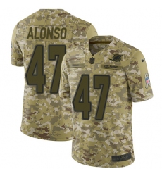 Men's Nike Miami Dolphins #47 Kiko Alonso Limited Camo 2018 Salute to Service NFL Jersey