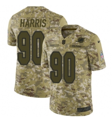Men's Nike Miami Dolphins #90 Charles Harris Limited Camo 2018 Salute to Service NFL Jersey
