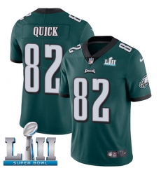 Youth Nike Philadelphia Eagles #82 Mike Quick Midnight Green Team Color Vapor Untouchable Limited Player Super Bowl LII NFL Jersey