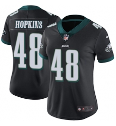 Women's Nike Philadelphia Eagles #48 Wes Hopkins Black Alternate Vapor Untouchable Limited Player NFL Jersey