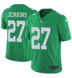 Men's Nike Philadelphia Eagles #27 Malcolm Jenkins Limited Green Rush Vapor Untouchable NFL Jersey