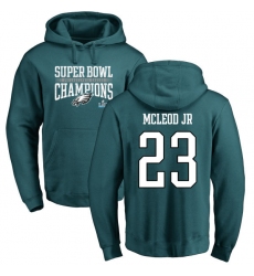 Nike Philadelphia Eagles #23 Rodney McLeod Green Super Bowl LII Champions Pullover Hoodie
