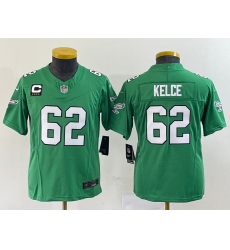Youth Nike Philadelphia Eagles #62 Jason Kelce Green 2023 F.U.S.E. Vapor Untouchable C Stitched Football Jersey